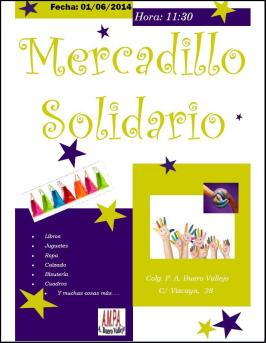 Mercadillo solidario 2014