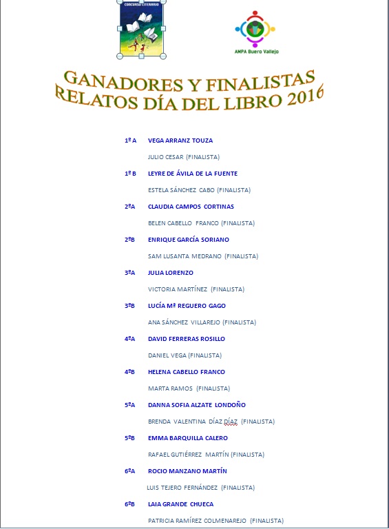 ganadores 2016